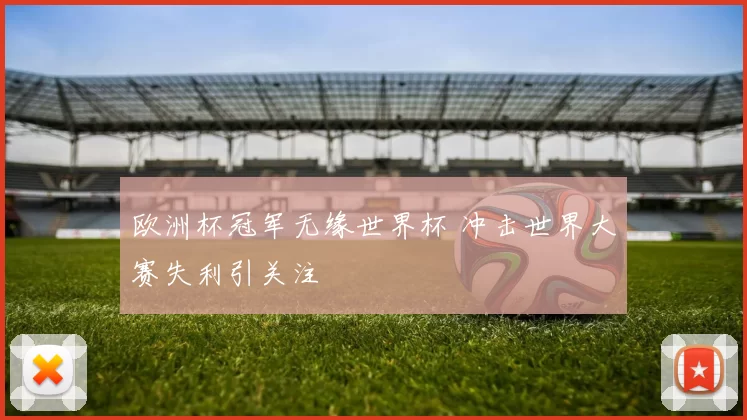 欧洲杯冠军无缘世界杯 冲击世界大赛失利引关注