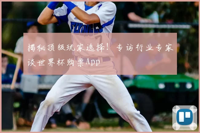 揭秘顶级玩家选择!专访行业专家谈世界杯购票App